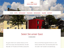 Tablet Screenshot of hotelvonkorff.de